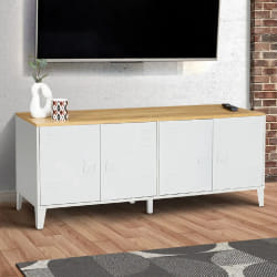 MARKET Buffet ESTER 4p blanc pla bois