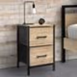 IDMARKET Lot de 2 tables de chevet UTAH 2 tiroirs