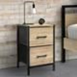 IDMARKET Lot de 2 tables de chevet UTAH 2 tiroirs