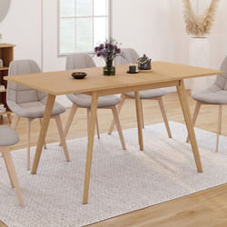 IDMARKET Table à manger extensible rectangle NOOR 4-8 personnes effet bois 110-150 cm