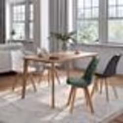 IDMARKET Lot de 4 chaises scandinaves SARA mix color gris clair blanc gris foncé vert