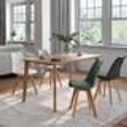 IDMARKET Lot de 4 chaises scandinaves SARA mix color gris clair blanc gris foncé vert