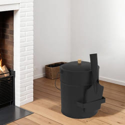 IDMARKET Seau à cendres 15 L avec pelle et couvercle