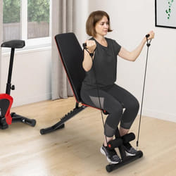 IDMARKET Banc de musculation réglable et inclinable fitness pour entrainement complet du corps