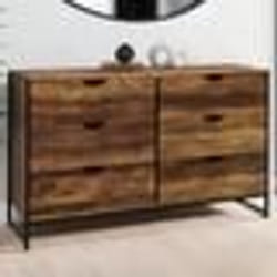 IDMARKET Commode 6 tiroirs HAWKINS XXL 140 cm design industriel