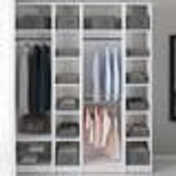 IDMARKET Lot de 14 boites de rangement tiroir organisateurs de dressings gris anthracite