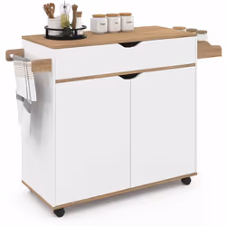 Description générale La desserte de cuisine COSY XXL, au design moderne en bois et blanc, est la solution idéale pour optimis ...