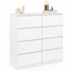 Description générale La commode 8 tiroirs TOMI est un meuble fonctionnel idéal pour le rangement dans votre chambre à coucher ...