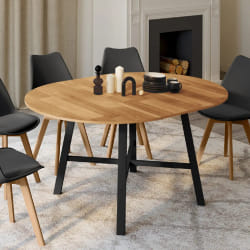 Table à manger extensible ron