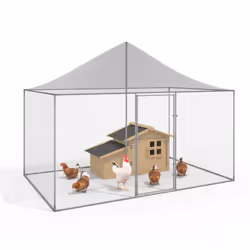 Vous souhaitez offrir un nouvel espace à vos volailles ? Cette volière en acier galvanisé de 6 m² permet à votre basse-cour d ...