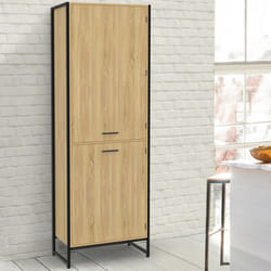 IDMARKET Colonne de cuisine 60 cm DETROIT 2 portes design industriel