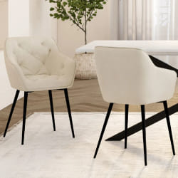 Lot de 2 chaises de salle à m