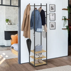 IDMARKET Vestiaire penderie dentrée RICO porte-manteau