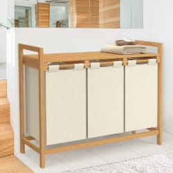 PANIER LINGE 3 BACS BAMBOU BEA