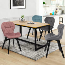 LOT 4 CHAISES ROBINE MIX COLOR