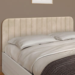 IDMARKET Tête de lit suspendue ALBA 160 cm en velours beige