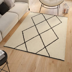 Tapis d'intérieur rectangle CASA à motifs berbère 160 x 220 cm