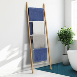 IDMARKET Porte-serviettes échelle 5 niveaux RITA en bambou