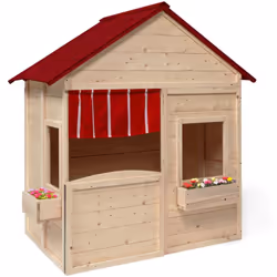 Maisonnette enfant en bois adventure, cabane de jeux pour l'extérieur