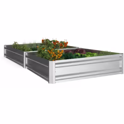 Découvrez le plaisir de cultiver vous-même vos fruits, légumes ou aromates grâce à ce lot de 2 carrés potager rectangulaires ...