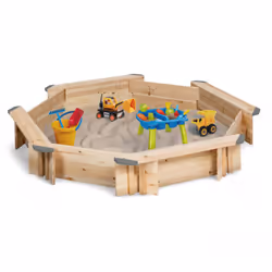 Offrez à vos enfants un espace de jeux en plein air comme à la plage avec ce bac à sable de 148 x 148 cm et ses 4 bancs !Celu ...