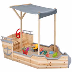 Offrez à vos enfants un espace de jeux en plein air comme à la plage avec ce bac à sable de 119 x 72 cm. Partez conquérir les ...