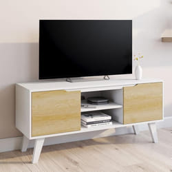 ID MARKET meuble tv FINN 2 portes 110 cm multicolore à poser