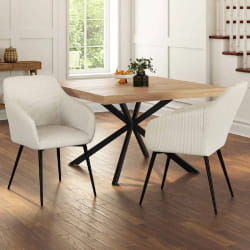 MARKET Fauteuils JANY - Lot de 2 - Beige