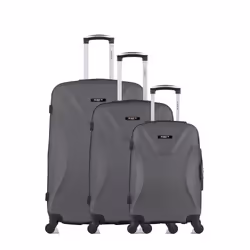 BLUESTAR - Set de 3 Valises GARIBALDI 75 cm 4 Roues