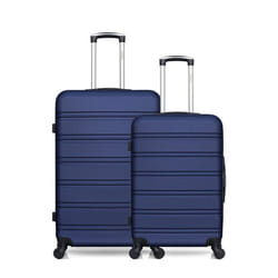 LOT DE 2 VALISES GRAND FORMAT ET WEEKEND RENOSO - bleu - HERO