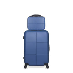 Lot de 2 - Valise weekend et vanity CORONADO - bleu - HERO