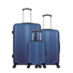 Lot de 3 - Valise Grand format valise weekend et valise cabine XXS LIPARI - bleu - HERO