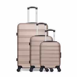 HERO - Lot de 3 - Valise grand format, valise cabine et valise cabine XXS RENOSO