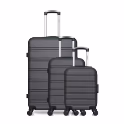HERO - Lot de 3 - Valise grand format, valise cabine et valise cabine XXS RENOSO