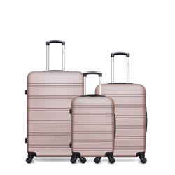 Lot de 3 Valises Rigides Grand Format, Taille Moyenne et Cabine RENOSO