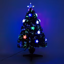 HOMCOM Sapin de Noël artificiel lumineux - H90cm - Vert