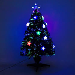 HOMCOM Sapin de Noël artificiel lumineux - H90cm - Vert