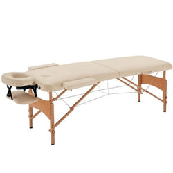 HOMCOM - Table de massage - PU - 210x81x92cm - Beige