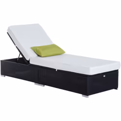 Description générale Avec ce lit bain de soleil, profitez du soleil dans le jardin, sur la terrasse ou au bord de la piscine. ...