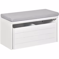 Description générale Ce splendide banc de rangement est le meuble idéal pour organiser vos chaussures et divers accessoires.  ...