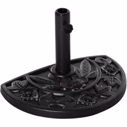 Ce magnifique pied base de lestage demi-cercle de parasol maximisera la stabilité et sécurité de votre parasol en occupant mo ...