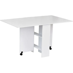 Homcom - Table de cuisine salle a manger pliable amovible tres pratique en panneaux de particules