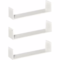 Ce joli lot de 3 étagères murales flottantes vous permettra d'ajouter une touche de décoration et d'originalité supplémentair ...