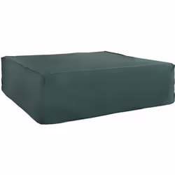 Housse de protection salon de jardin bâche étanche dim. 23L x 23l x 07H m polyester PVC haute densité vert