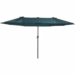 Ce grand modèle de parasol en acier et polyester haute densité couvrant une longueur totale de 4,6 m vous offrira une protect ...