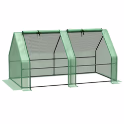Outsunny - Mini Serre de Jardin - PE - 180x90x90cm - Vert