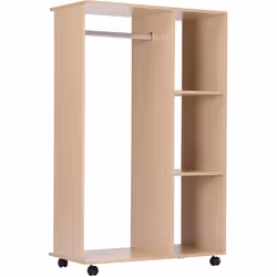 Description générale Cette armoire ouverte en panneaux de particules est idéale pour le rangement de vos affaires dans la cha ...