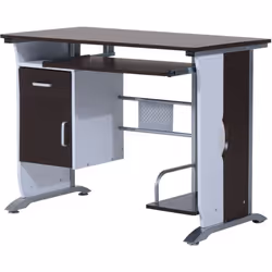 Description : De composition bois MDF avec chassis en métal, ce bureau informatique design brun-noir et blanc vous sera très  ...