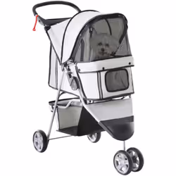Cette poussette facile à monter et à transporter offrira à votre animal de compagnie un grand confort lors de votre promenade ...