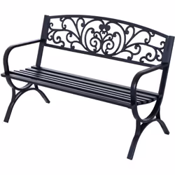 Ce banc de jardin décorera parfaitement votre jardin ou terrasse grâce à son design épuré et ses lignes arrondies. Son confor ...